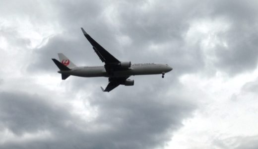 羽田空港からすぐ近くの城南島海浜公園から見える飛行機